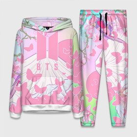 Женский костюм 3D (с толстовкой) с принтом BTS в Ухте,  |  | bangtan | bighit | boy | fake love | j hope | jimin | jin | jungkook | korea | kpop | live | luv | mic drop | rm | suga | v | with | бтс | кей | поп