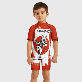 Детский купальный костюм 3D с принтом My Chemical Romance в Ухте, Полиэстер 85%, Спандекс 15% | застежка на молнии на спине | Тематика изображения на принте: gerard way | mcr | my chemical romance | альтернативный | группа | джерард уэй | май кемикал романс | мкр | мой химический роман | мхр | мцр | панк | поп | поппанк | рок | рэй торо