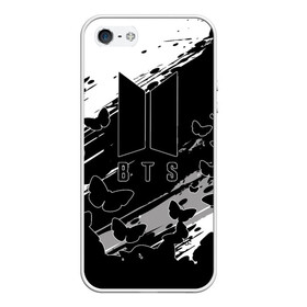 Чехол для iPhone 5/5S матовый BTS: в Ухте, Силикон | Область печати: задняя сторона чехла, без боковых панелей | bangtan | bighit | boy | fake love | j hope | jimin | jin | jungkook | korea | kpop | live | luv | mic drop | rm | suga | v | with | бтс | кей | поп