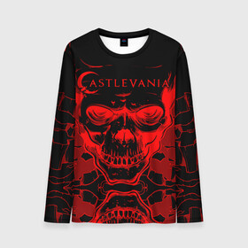 Мужской лонгслив 3D с принтом Castlevania red в Ухте, 100% полиэстер | длинные рукава, круглый вырез горловины, полуприлегающий силуэт | Тематика изображения на принте: alucard | castlevania | dracula | ultimate | алукард | аниме | ван | дракула | кастлвания | хеллсинг