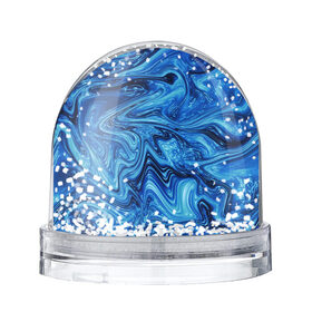 Снежный шар Водоворот: в Ухте, Пластик | Изображение внутри шара печатается на глянцевой фотобумаге с двух сторон | вихри | вода | водоворот | голубые краски | море | оттенки синего | синева | текстуры
