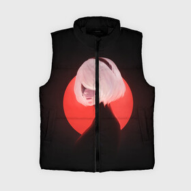 Женский жилет утепленный 3D с принтом 2b Nier Black в Ухте,  |  | 2b | art | black | nier automata