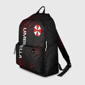 Рюкзак 3D с принтом UMBRELLA CORP в Ухте, 100% полиэстер | лямки с регулируемой длиной, сверху петелька, чтобы рюкзак можно было повесить на вешалку. Основное отделение закрывается на молнию, как и внешний карман. Внутри два дополнительных кармана, один из которых закрывается на молнию. По бокам два дополнительных кармашка | ada wong | biohazard | leon | nemesis | project resistance | raccoon city | re | re3 | resident evil | resident evil 3 | rpd | stars | umbrella | ада вонг | амбрелла | немезис | ужасы