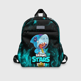 Детский рюкзак 3D с принтом BRAWL STARS LEON SHARK в Ухте, 100% полиэстер | лямки с регулируемой длиной, сверху петелька, чтобы рюкзак можно было повесить на вешалку. Основное отделение закрывается на молнию, как и внешний карман. Внутри дополнительный карман. По бокам два дополнительных кармашка | Тематика изображения на принте: 8 bit | 8 бит | bibi | brawl stars | crow | el brown | leon | leon shark | max | mr.p | sally leon | shark | stars | virus | werewolf | акула | биби | вирус | ворон | леон | оборотень | пингвин