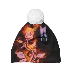 Шапка 3D c помпоном с принтом BTS в Ухте, 100% полиэстер | универсальный размер, печать по всей поверхности изделия | bts | j pop | k pop | korea | music | nct | pop | pop idols | айдолы | бтс | идолы | к поп | корейская музыка | корея | нст | поп | попса