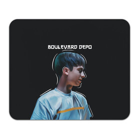 Коврик для мышки прямоугольный с принтом Тёма Кулик в Ухте, натуральный каучук | размер 230 х 185 мм; запечатка лицевой стороны | boulevard | boulevard depo | depo | артём | артём кулик | бульвар депо. yungrussia | кулик | музыка | музыкант | реп | рэп | тёма