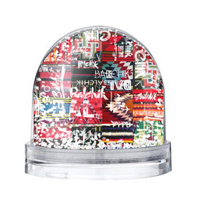 Снежный шар Balchik pattern: в Ухте, Пластик | Изображение внутри шара печатается на глянцевой фотобумаге с двух сторон |