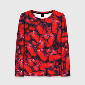 Женская футболка 3D с принтом Бабочки в Ухте, 100% полиэфир ( синтетическое хлопкоподобное полотно) | прямой крой, круглый вырез горловины, длина до линии бедер | animal | red | wings | бабочки | девушка | девушке | животное | животные | красное | красный | крыло | крылья | мотылек | насекомое | насекомые