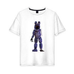 Женская футболка хлопок Oversize с принтом Five Nights At Freddys в Ухте, 100% хлопок | свободный крой, круглый ворот, спущенный рукав, длина до линии бедер
 | 