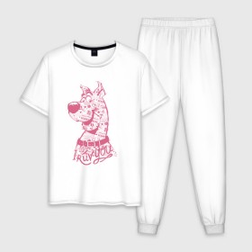 Мужская пижама хлопок Скуби-Ду: в Ухте, 100% хлопок | брюки и футболка прямого кроя, без карманов, на брюках мягкая резинка на поясе и по низу штанин
 | hanna barbera | scooby doo | vdsvar | warner bros. entertainment | детективы | скуби ду