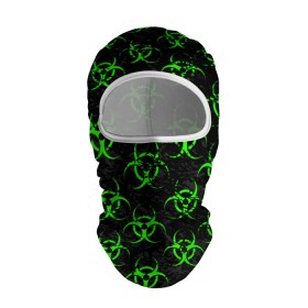 Балаклава 3D с принтом GREEN BIOHAZARD в Ухте, 100% полиэстер, ткань с особыми свойствами — Activecool | плотность 150–180 г/м2; хорошо тянется, но при этом сохраняет форму. Закрывает шею, вокруг отверстия для глаз кайма. Единый размер | biohazard | covid 19 | mask | ncov | virus | биохазард | вирус | китай | коронавирус | маска | медицина | медицинская маска | нков | эпидемия