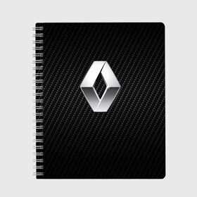 Тетрадь с принтом Renault Logo в Ухте, 100% бумага | 48 листов, плотность листов — 60 г/м2, плотность картонной обложки — 250 г/м2. Листы скреплены сбоку удобной пружинной спиралью. Уголки страниц и обложки скругленные. Цвет линий — светло-серый
 | auto | clio | laguna | logan | megane | renault | reno | scenic | авто | автомобиль | ам | лого | рено