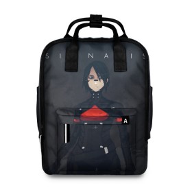 Женский рюкзак 3D с принтом SIGNALIS в Ухте, 100% полиэстер | лямки с регулируемой длиной, сверху ручки, чтобы рюкзак нести как сумку. Основное отделение закрывается на молнию, как и внешний карман. Внутри два дополнительных кармана, один из которых закрывается на молнию. По бокам два дополнительных кармашка, куда поместится маленькая бутылочка
 | game | games | horror | pixels | signalis | игра | игры | пиксели | пиксель | пиксельное | хоррор