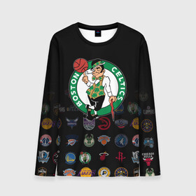 Мужской лонгслив 3D с принтом Boston Celtics (1) в Ухте, 100% полиэстер | длинные рукава, круглый вырез горловины, полуприлегающий силуэт | ball | basketball | boston celtics | sport | streetball | баскетбол | бостон селтикс | мяч | нба | спорт | стритбол