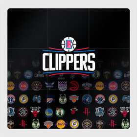 Магнитный плакат 3Х3 Los Angeles Clippers (2): в Ухте, Полимерный материал с магнитным слоем | 9 деталей размером 9*9 см | ball | basketball | clippers | sport | streetball | баскетбол | клипперс | мяч | нба | спорт | стритбол