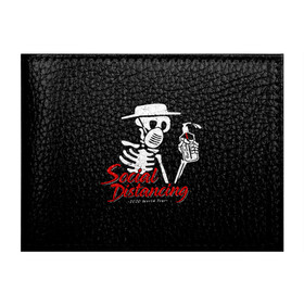 Обложка для студенческого билета с принтом SOCIAL DISTANCING в Ухте, натуральная кожа | Размер: 11*8 см; Печать на всей внешней стороне | 2019 | biohazard | china | coronavirus | covid 19 | inc | medicine | ncov | ncov19 | ncov2019 | plague | survivor | virus | warning | вирус | китай | коронавирус | медик | медицина