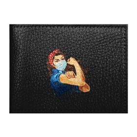 Обложка для студенческого билета с принтом We Can Do It! в Ухте, натуральная кожа | Размер: 11*8 см; Печать на всей внешней стороне | 2019 | biohazard | china | coronavirus | covid 19 | inc | medicine | ncov | ncov19 | ncov2019 | plague | survivor | virus | warning | вирус | китай | коронавирус | медик | медицина