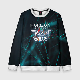 Детский свитшот 3D с принтом Horizon Zero Dawn в Ухте, 100% полиэстер | свободная посадка, прямой крой, мягкая тканевая резинка на рукавах и понизу свитшота | aloy | antasy girl | art | artwork | digital art | fantasy | horizon | horizon: zero dawn | landscape | tallneck | warrior fantasy | weapon | zero dawn