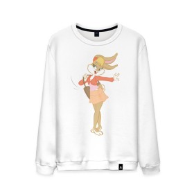 Мужской свитшот хлопок с принтом Лола Банни в Ухте, 100% хлопок |  | lola bunny | looney tunes | vdzabma | лола банни | луни тюнз