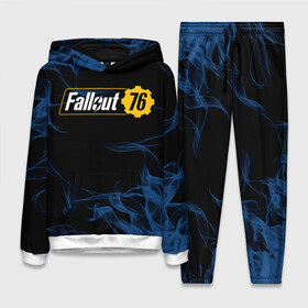Женский костюм 3D (с толстовкой) с принтом FALLOUT_76. в Ухте,  |  | 101 | 111 | 13 | 76 | atom cats | bethesda | brotherhood of steel | fallout | nuka cola | tunnel snakes | vault | war | братство стали | война | убежище | фолаут | фоллаут | ядер кола