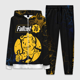 Женский костюм 3D с принтом FALLOUT_76. в Ухте,  |  | Тематика изображения на принте: 101 | 111 | 13 | 76 | atom cats | bethesda | brotherhood of steel | fallout | nuka cola | tunnel snakes | vault | war | братство стали | война | убежище | фолаут | фоллаут | ядер кола