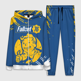 Женский костюм 3D с принтом FALLOUT_76. в Ухте,  |  | Тематика изображения на принте: 101 | 111 | 13 | 76 | atom cats | bethesda | brotherhood of steel | fallout | nuka cola | tunnel snakes | vault | war | братство стали | война | убежище | фолаут | фоллаут | ядер кола