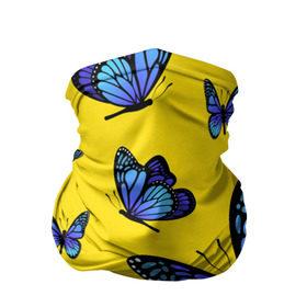 Бандана-труба 3D с принтом БАБОЧКИ в Ухте, 100% полиэстер, ткань с особыми свойствами — Activecool | плотность 150‒180 г/м2; хорошо тянется, но сохраняет форму | animals | blue | butterflies | game | insects | life is strange | moth | wings | бабочки | животные | игра | крылья | мотылек | насекомые