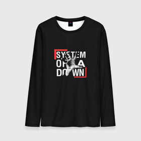 Мужской лонгслив 3D с принтом System of a Down в Ухте, 100% полиэстер | длинные рукава, круглый вырез горловины, полуприлегающий силуэт | down | hard rock | metal | of | rock | serj | system | system of a down | tankian | метал | рок | серж танкян | систем | система падения | танкян | хардрок