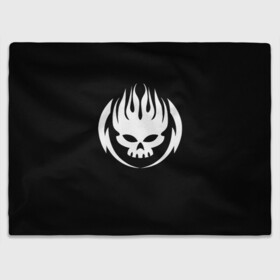 Плед 3D с принтом THE OFFSPRING  в Ухте, 100% полиэстер | закругленные углы, все края обработаны. Ткань не мнется и не растягивается | Тематика изображения на принте: america | offsrping | the offspring | usa | америка | атом уиллард | грег к | декстер холланд | джеймс лилья | нудлс | огонь | офспринг | оффспринг | пит парада | пламя | рон уэлти | сша | череп
