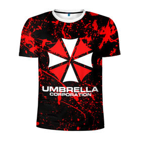 Мужская футболка 3D спортивная с принтом Umbrella Corporation. в Ухте, 100% полиэстер с улучшенными характеристиками | приталенный силуэт, круглая горловина, широкие плечи, сужается к линии бедра | resident evil | umbrella corporation | амбрелла | амбрелла корпорейшн | вирус | вымышленная военная и фармацевтическая корпорация | игра | умбрелла