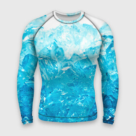 Мужской рашгард 3D с принтом Лёд в Ухте,  |  | ice | кубик льда | кубики льда | лед | ледяная текстура | ледяной | со льдом