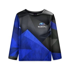 Детский лонгслив 3D с принтом SUBARU в Ухте, 100% полиэстер | длинные рукава, круглый вырез горловины, полуприлегающий силуэт
 | 2020 | auto | forester | impreza | outback | sport | sti | subaru | tribeca | wrx | авто | автомобиль | автомобильные | аутбек | бренд | врх | импреза | марка | машины | оутбек | спорт | сти | субару | трибека | форестер