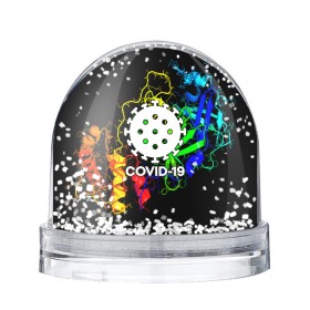 Снежный шар с принтом COVID-19 NEW в Ухте, Пластик | Изображение внутри шара печатается на глянцевой фотобумаге с двух сторон | covid 19 | molecule | абстракция | клетки | коронавирус | медицина | микробы | молекулы | наука | нейрон | нейроны | текстура | текстуры | формула