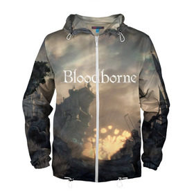 Мужская ветровка 3D с принтом Bloodborne. в Ухте, 100% полиэстер | подол и капюшон оформлены резинкой с фиксаторами, два кармана без застежек по бокам, один потайной карман на груди | bloodborne | bloodborne 2 | esport | game | playstation | бладборн | игра | киберспорт | киберспортсмен | порождение крови