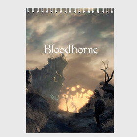 Скетчбук с принтом Bloodborne в Ухте, 100% бумага
 | 48 листов, плотность листов — 100 г/м2, плотность картонной обложки — 250 г/м2. Листы скреплены сверху удобной пружинной спиралью | bloodborne | bloodborne 2 | esport | game | playstation | бладборн | игра | киберспорт | киберспортсмен | порождение крови