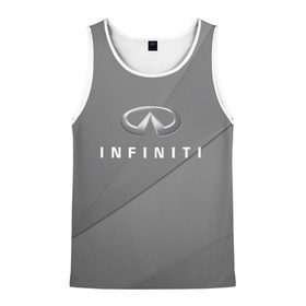 Мужская майка 3D с принтом Infiniti. в Ухте, 100% полиэстер | круглая горловина, приталенный силуэт, длина до линии бедра. Пройма и горловина окантованы тонкой бейкой | Тематика изображения на принте: abstract | auto | car | geometry | infiniti | sport | texture | абстракция | авто | автомобиль | автомобильные | бренд | геометрия | инфинити | классика | марка | машины | спорт | текстура