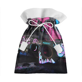 Подарочный 3D мешок с принтом CS GO:НЕОНУАР в Ухте, 100% полиэстер | Размер: 29*39 см | awp | counter strike | cs go | cs go global offensive | hyper beast | skin cs | team cs | команды cs | скины оружия | скоростной зверь | хайпер бист