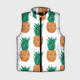 Женский жилет утепленный 3D с принтом Ананасовый арт в Ухте,  |  | ананас | ананасы | дудлинг | еда | паттерн | текстуры | узор | узоры | фон | фрукт | фрукты | ягода | ягоды
