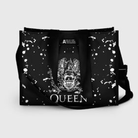 Сумка-шоппер 3D QUEEN: в Ухте, 100% полиэстер | застегивается на металлическую кнопку; внутренний карман застегивается на молнию. Стенки укреплены специальным мягким материалом, чтобы защитить содержимое от несильных ударов
 | queen | британская рок группа | квин | куин | кьюин | мистер робот | музыка | рами малек | рок | рок музыка | фредди меркьюри