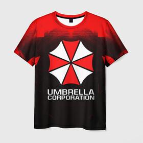 Мужская футболка 3D с принтом UMBRELLA CORP в Ухте, 100% полиэфир | прямой крой, круглый вырез горловины, длина до линии бедер | ada wong | biohazard | leon | nemesis | project resistance | raccoon city | re | re3 | resident evil | resident evil 3 | rpd | stars | umbrella | ада вонг | амбрелла | немезис | ужасы