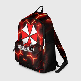 Рюкзак 3D с принтом UMBRELLA CORP в Ухте, 100% полиэстер | лямки с регулируемой длиной, сверху петелька, чтобы рюкзак можно было повесить на вешалку. Основное отделение закрывается на молнию, как и внешний карман. Внутри два дополнительных кармана, один из которых закрывается на молнию. По бокам два дополнительных кармашка | ada wong | biohazard | leon | nemesis | project resistance | raccoon city | re | re3 | resident evil | resident evil 3 | rpd | stars | umbrella | ада вонг | амбрелла | немезис | ужасы