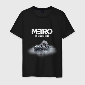 Мужская футболка хлопок с принтом METRO EXODUS. в Ухте, 100% хлопок | прямой крой, круглый вырез горловины, длина до линии бедер, слегка спущенное плечо. | exodus | horror | metro 2033 | metro exodus | sparta | survival | артём | игры | исход | метро | метро 2035 | спарта | спартанцы