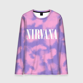 Мужской лонгслив 3D с принтом NIRVANA в Ухте, 100% полиэстер | длинные рукава, круглый вырез горловины, полуприлегающий силуэт | in utero | nevermind | nirvana | nirvana in utero | nirvana logo | smile | курт кобейн | нирвана | нирвана in utero | нирвана лого