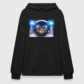 Худи SuperOversize хлопок с принтом Котик в Ухте, 70% хлопок, 30% полиэстер, мягкий начес внутри | карман-кенгуру, эластичная резинка на манжетах и по нижней кромке, двухслойный капюшон
 | covid 19 | ncov2019 | болезнь | вирус | заражение | звезды | инфекция | карантин | кися | коронавирус | космонавт | космос | кот | котик | маска | небо | пандемия | планета | пневмония | противогаз | эпидемия