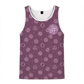 Мужская майка 3D с принтом Atom в Ухте, 100% полиэстер | круглая горловина, приталенный силуэт, длина до линии бедра. Пройма и горловина окантованы тонкой бейкой | big bang theory | howard wolowitz | leonard hofstadter | penny | raj | sheldon cooper | stuart bloom | vdgerir | воловитц | леонард хофстедер | пэнни | радж | раджешь кутрапалли | тбв | теория большого взрыва | чак лорри | шелдон | шэл