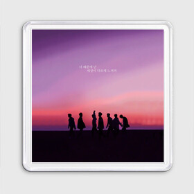 Магнит 55*55 с принтом BTS в Ухте, Пластик | Размер: 65*65 мм; Размер печати: 55*55 мм | bts | j hope | j pop | jimin | jin | jungkook | k pop | korea | music | nct | pop | pop idols | suga | v | айдолы | бтс | идолы | к поп | корейская музыка | корея | нст | поп | попса | чимин