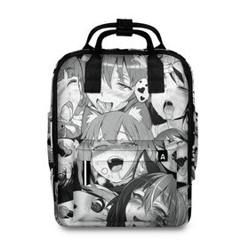 Женский рюкзак 3D АХЕГАО: в Ухте, 100% полиэстер | лямки с регулируемой длиной, сверху ручки, чтобы рюкзак нести как сумку. Основное отделение закрывается на молнию, как и внешний карман. Внутри два дополнительных кармана, один из которых закрывается на молнию. По бокам два дополнительных кармашка, куда поместится маленькая бутылочка
 | ahegao | anime | face | manga | аниме | ахегао | лицо | манга