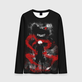 Мужской лонгслив 3D с принтом TOKYO GHOUL в Ухте, 100% полиэстер | длинные рукава, круглый вырез горловины, полуприлегающий силуэт | anime | heroes | kaneki | manga | tokyo ghoul | аниме | герои | канеки | манга | токийский гуль | токио гуль