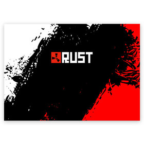 Поздравительная открытка с принтом RUST в Ухте, 100% бумага | плотность бумаги 280 г/м2, матовая, на обратной стороне линовка и место для марки
 | dayz | facepunch | rust | state of decay | survival | the forest | this war of mine | выживалка rust | раст