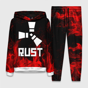 Женский костюм 3D (с толстовкой) с принтом RUST в Ухте,  |  | dayz | facepunch | rust | state of decay | survival | the forest | this war of mine | выживалка rust | раст